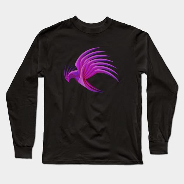 Eagle Hand Long Sleeve T-Shirt by Hahadza